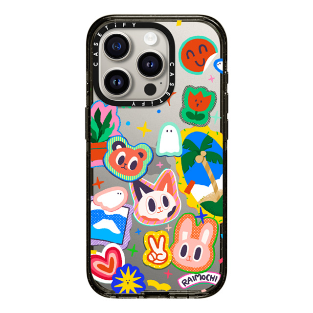 Raimochi x CASETiFY iPhone 15 Pro Case Black Impact Case HAVE FUN! by Raimochi Raimochi x CASETiFY iPhone 15 Pro Case Black Impact Case HAVE FUN! by Raimochi