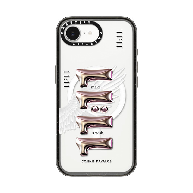 Connie Davalos x CASETiFY iPhone 16e Case Black Impact Case MagSafe Compatible Wish Case Father's Day Connie Davalos x CASETiFY iPhone 16e Case Black Impact Case MagSafe Compatible Wish Case Father's Day