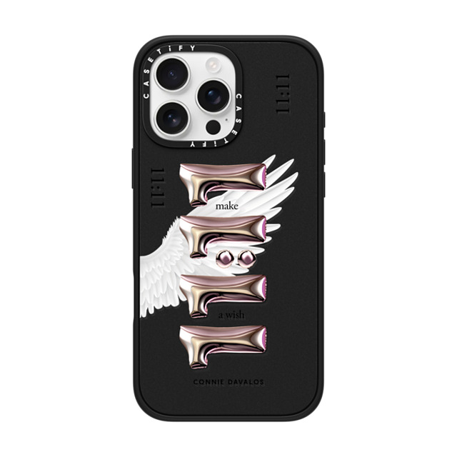Connie Davalos x CASETiFY iPhone 16 Pro Max ケース マットブラック インパクトケース MagSafe対応 Wish Case Father's Day Connie Davalos x CASETiFY iPhone 16 Pro Max ケース マットブラック インパクトケース MagSafe対応 Wish Case Father's Day
