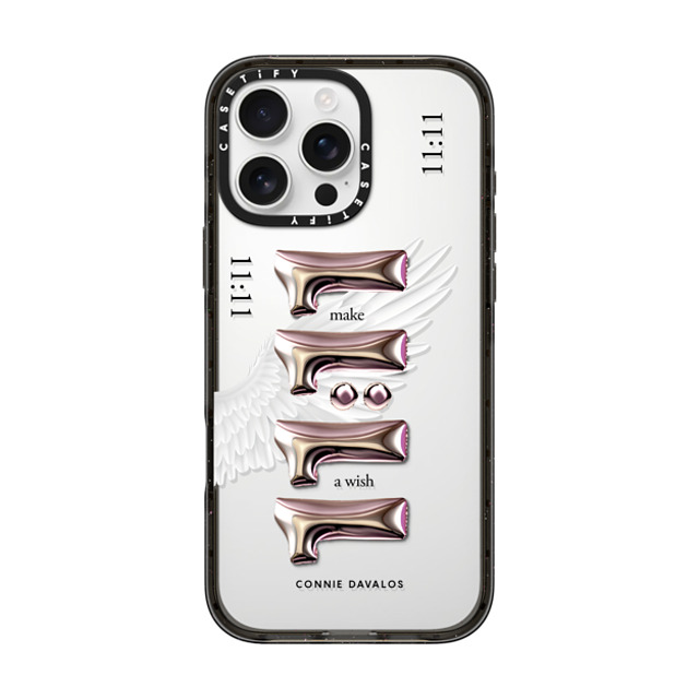 Connie Davalos x CASETiFY iPhone 16 Pro Max Case Black Impact Case Wish Case Father's Day Connie Davalos x CASETiFY iPhone 16 Pro Max Case Black Impact Case Wish Case Father's Day