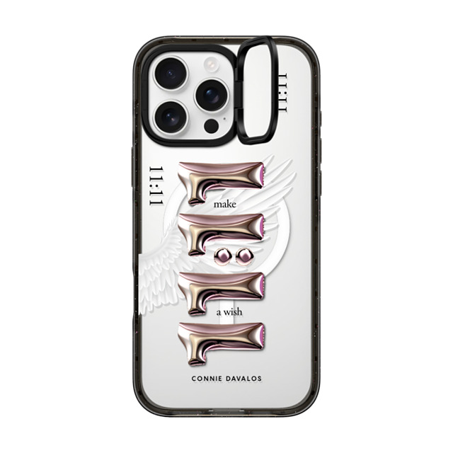 Connie Davalos x CASETiFY iPhone 16 Pro Max Case Black インパクトリングスタンドケース MagSafe対応 Wish Case Mother's Day Connie Davalos x CASETiFY iPhone 16 Pro Max Case Black インパクトリングスタンドケース MagSafe対応 Wish Case Mother's Day