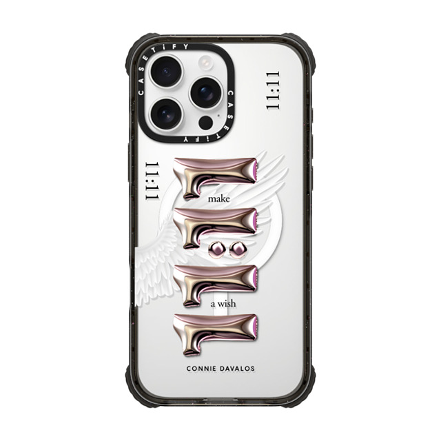 Connie Davalos x CASETiFY iPhone 16 Pro Max Case Black ウルトラ インパクトケース MagSafe 対応 Wish Case Father's Day Connie Davalos x CASETiFY iPhone 16 Pro Max Case Black ウルトラ インパクトケース MagSafe 対応 Wish Case Father's Day