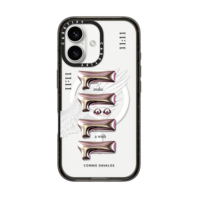 Connie Davalos x CASETiFY iPhone 16 Case Black Impact Case MagSafe Compatible Wish Case Father's Day Connie Davalos x CASETiFY iPhone 16 Case Black Impact Case MagSafe Compatible Wish Case Father's Day
