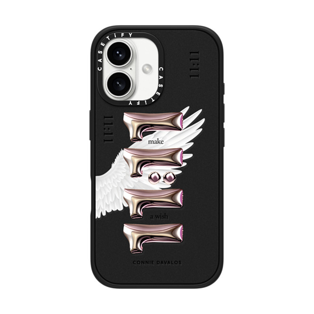 Connie Davalos x CASETiFY iPhone 16 Case Matte Black Impact Case MagSafe Compatible Wish Case Father's Day Connie Davalos x CASETiFY iPhone 16 Case Matte Black Impact Case MagSafe Compatible Wish Case Father's Day