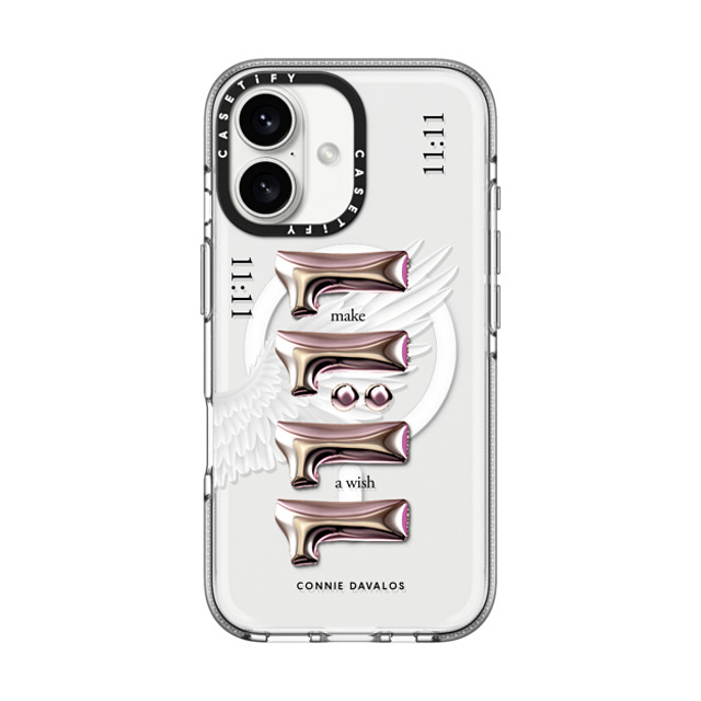 Connie Davalos x CASETiFY iPhone 16 Case Clear Clear Case MagSafe Compatible Wish Case Father's Day Connie Davalos x CASETiFY iPhone 16 Case Clear Clear Case MagSafe Compatible Wish Case Father's Day