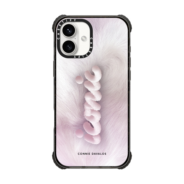 Connie Davalos x CASETiFY iPhone 16 Plus Case Black ウルトラ インパクトケース MagSafe 対応 Fluffy Feelings Connie Davalos x CASETiFY iPhone 16 Plus Case Black ウルトラ インパクトケース MagSafe 対応 Fluffy Feelings