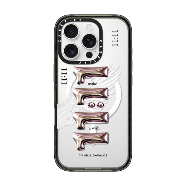 Connie Davalos x CASETiFY iPhone 16 Pro Case Black Impact Case MagSafe Compatible Wish Case Father's Day Connie Davalos x CASETiFY iPhone 16 Pro Case Black Impact Case MagSafe Compatible Wish Case Father's Day