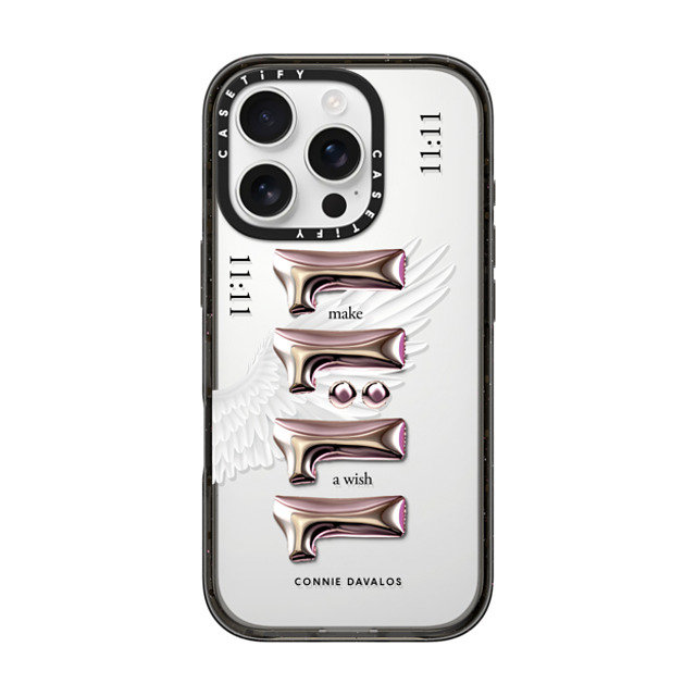 Connie Davalos x CASETiFY iPhone 16 Pro Case Black Impact Case Wish Case Father's Day Connie Davalos x CASETiFY iPhone 16 Pro Case Black Impact Case Wish Case Father's Day