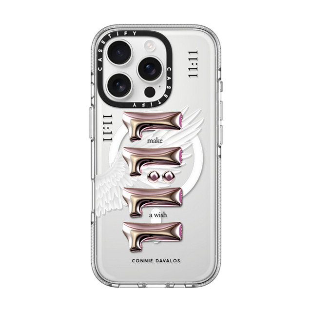 Connie Davalos x CASETiFY iPhone 16 Pro Case Clear Clear Case MagSafe Compatible Wish Case Father's Day Connie Davalos x CASETiFY iPhone 16 Pro Case Clear Clear Case MagSafe Compatible Wish Case Father's Day