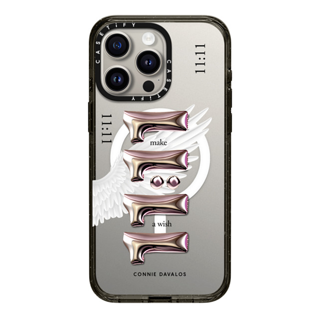 Connie Davalos x CASETiFY iPhone 15 Pro Max Case Black Impact Case MagSafe Compatible Wish Case Father's Day Connie Davalos x CASETiFY iPhone 15 Pro Max Case Black Impact Case MagSafe Compatible Wish Case Father's Day
