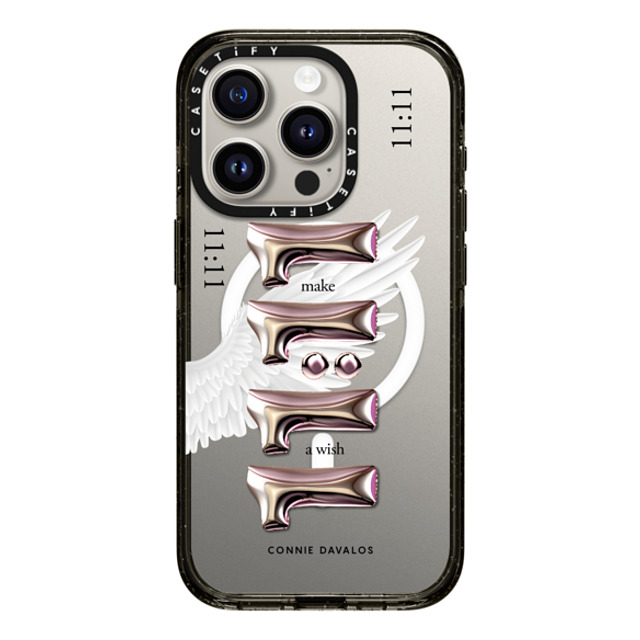 Connie Davalos x CASETiFY iPhone 15 Pro Case Black Impact Case MagSafe Compatible Wish Case Father's Day Connie Davalos x CASETiFY iPhone 15 Pro Case Black Impact Case MagSafe Compatible Wish Case Father's Day