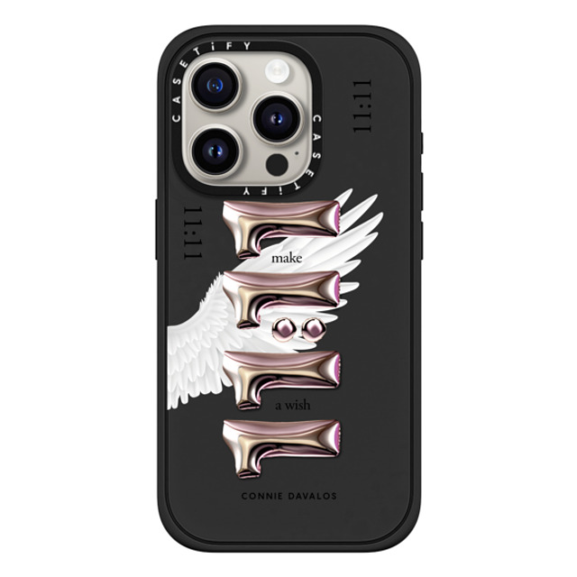 Connie Davalos x CASETiFY iPhone 15 Pro Case Matte Black Impact Case MagSafe Compatible Wish Case Father's Day Connie Davalos x CASETiFY iPhone 15 Pro Case Matte Black Impact Case MagSafe Compatible Wish Case Father's Day