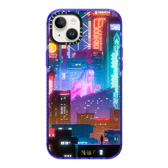 Desmond Lo x CASETiFY iPhone 14 Plus ケース Peri Purple インパクトケース HORIZON.