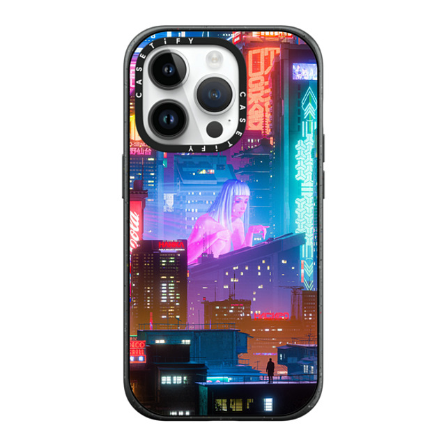 Desmond Lo x CASETiFY iPhone 14 Pro ケース マットブラック インパクトケース MagSafe対応 HORIZON.