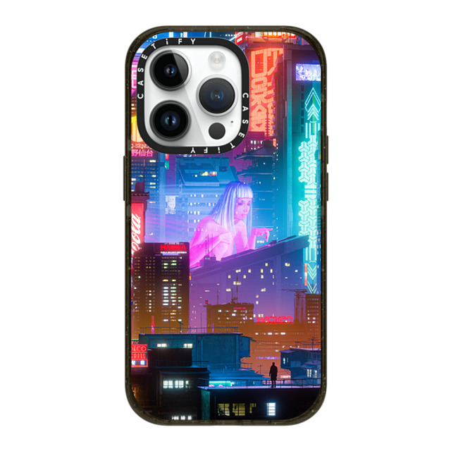 Desmond Lo x CASETiFY iPhone 14 Pro ケース ブラック インパクトケース MagSafe対応 HORIZON.