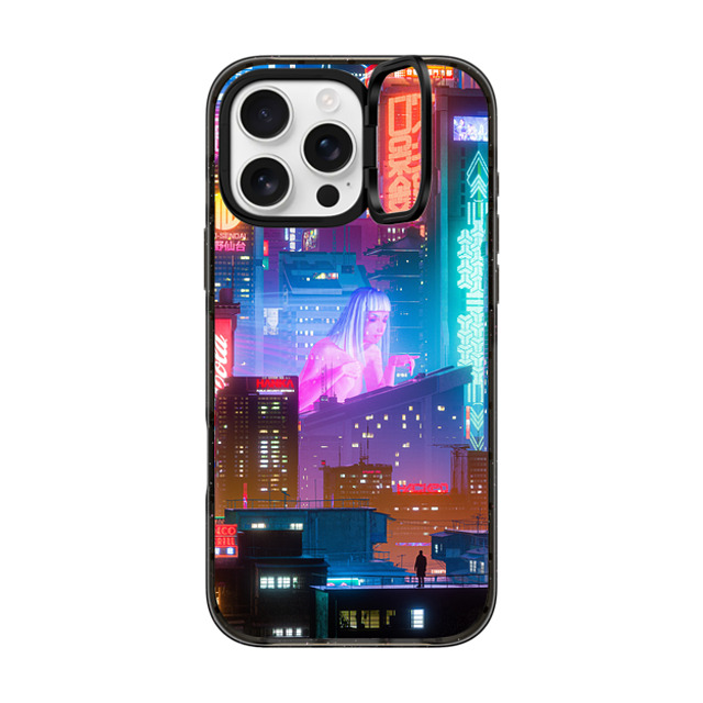 Desmond Lo x CASETiFY iPhone 16 Pro Max ケース ブラック インパクトリングスタンドケース MagSafe対応 HORIZON.