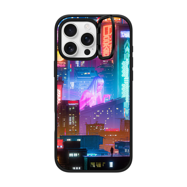 Desmond Lo x CASETiFY iPhone 16 Pro Max ケース マットブラック インパクトリングスタンドケース MagSafe対応 HORIZON.