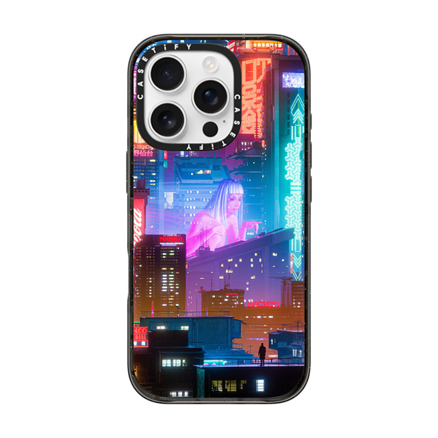 Desmond Lo x CASETiFY iPhone 16 Pro ケース ブラック インパクトケース MagSafe対応 HORIZON.