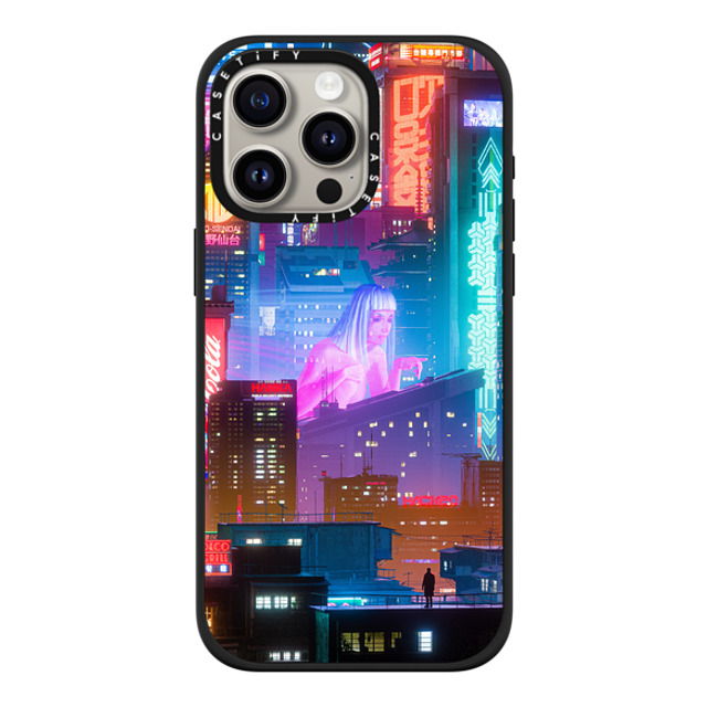 Desmond Lo x CASETiFY iPhone 15 Pro Max ケース マットブラック インパクトケース MagSafe対応 HORIZON.