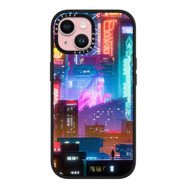 Desmond Lo x CASETiFY iPhone 15 ケース マットブラック インパクトケース MagSafe対応 HORIZON.