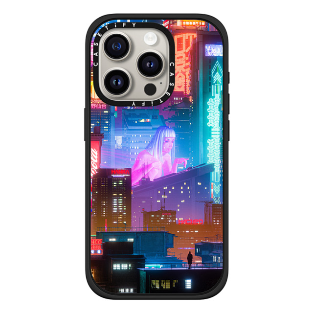 Desmond Lo x CASETiFY iPhone 15 Pro ケース マットブラック インパクトケース MagSafe対応 HORIZON.