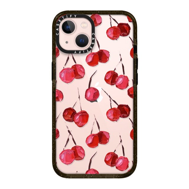 Ann Marie Coolick x CASETiFY iPhone 13 ケース ブラック インパクトケース Bing Cherry