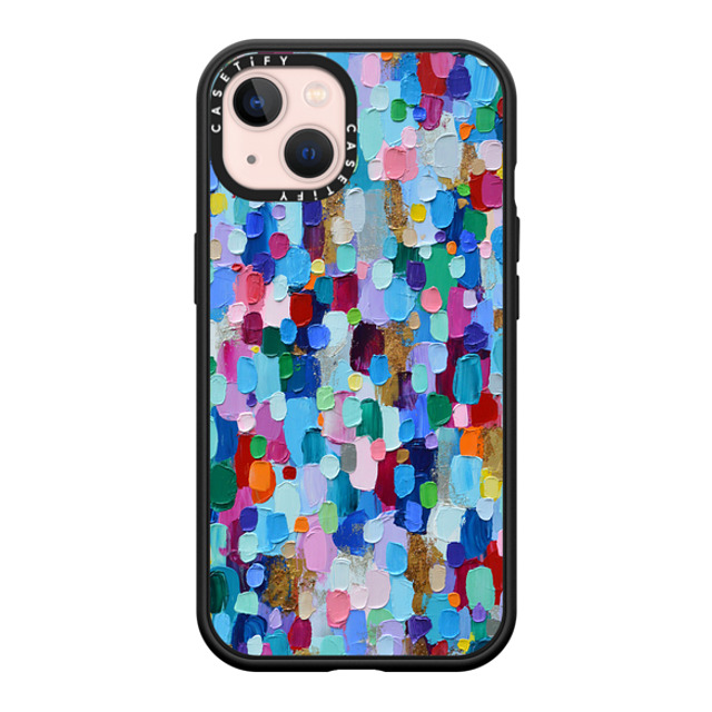 Ann Marie Coolick x CASETiFY iPhone 13 ケース マットブラック インパクトケース MagSafe対応 Rainbow Sparkle Confetti