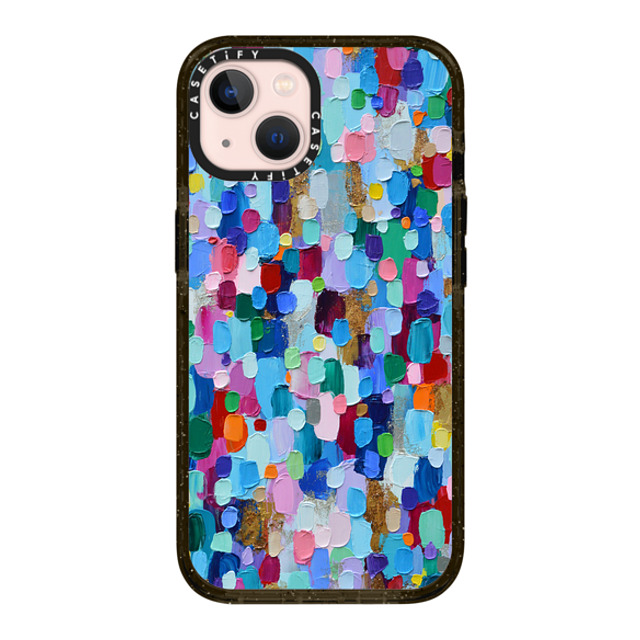 Ann Marie Coolick x CASETiFY iPhone 13 ケース ブラック インパクトケース Rainbow Sparkle Confetti