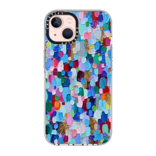 Ann Marie Coolick x CASETiFY iPhone 13 ケース クリア クリア ケース MagSafe対応 Rainbow Sparkle Confetti