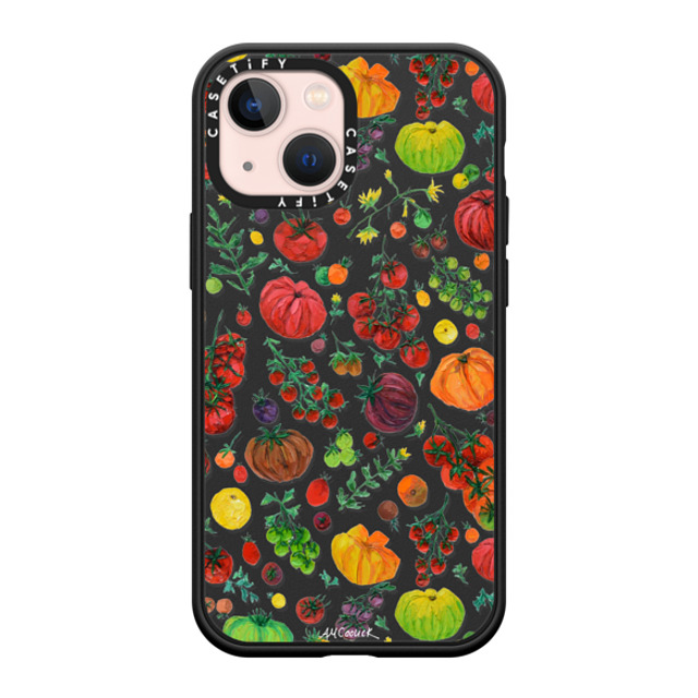 Ann Marie Coolick x CASETiFY iPhone 13 Mini �P�[�X Floral,Fruit �}�b�g�u���b�N �C���p�N�g�P�[�X Tomato Garden