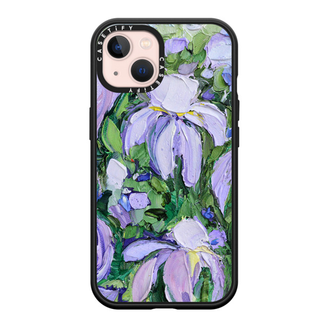 Ann Marie Coolick x CASETiFY iPhone 13 ケース マットブラック インパクトケース MagSafe対応 Summer Lilacs