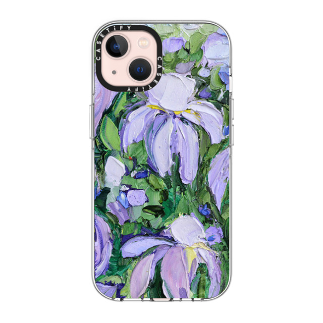 Ann Marie Coolick x CASETiFY iPhone 13 ケース クリア クリア ケース MagSafe対応 Summer Lilacs