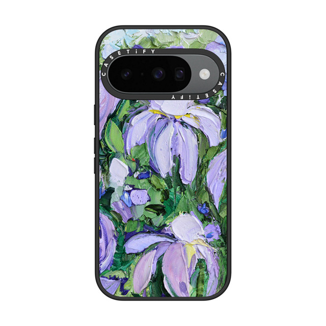 Ann Marie Coolick x CASETiFY Pixel 10 ケース Floral,Fine Art マットブラック Impact Magnetic Case Summer Lilacs