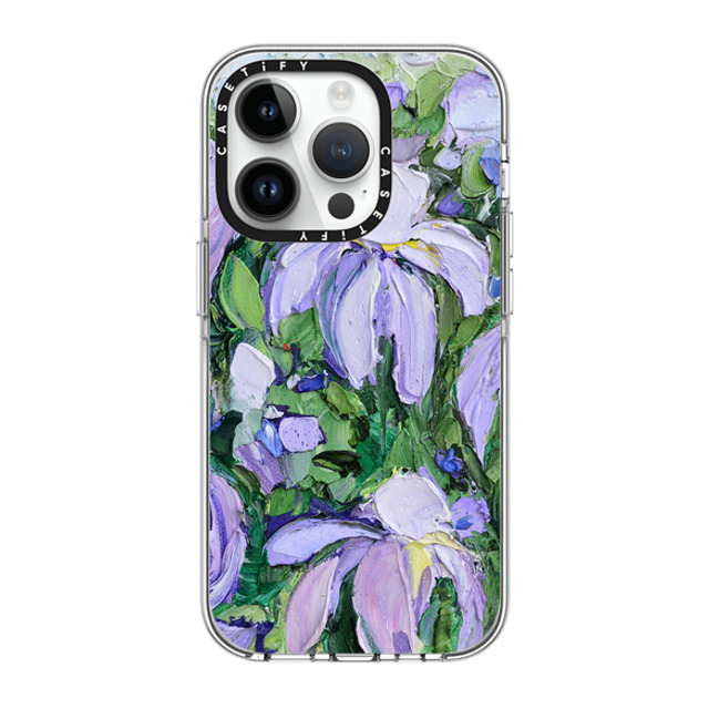 Ann Marie Coolick x CASETiFY iPhone 14 Pro ケース クリア クリア ケース MagSafe対応 Summer Lilacs