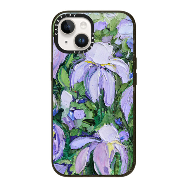 Ann Marie Coolick x CASETiFY iPhone 14 ケース ブラック インパクトケース Summer Lilacs