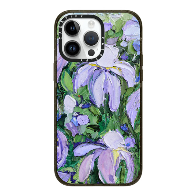 Ann Marie Coolick x CASETiFY iPhone 14 Pro Max ケース ブラック インパクトケース MagSafe対応 Summer Lilacs