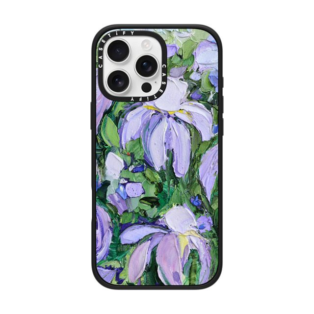 Ann Marie Coolick x CASETiFY iPhone 16 Pro Max ケース マットブラック インパクトケース Summer Lilacs