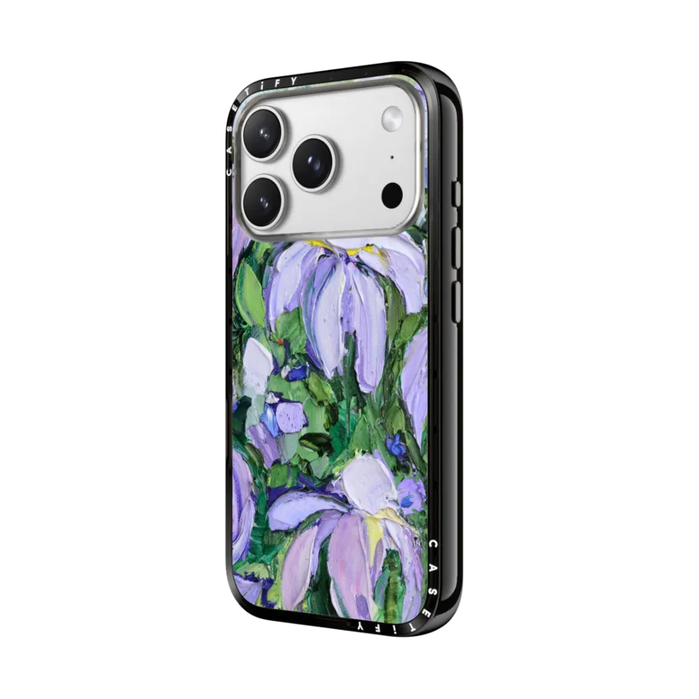 Compact iPhone 17 Pro Max Case MagSafe Compatible - Summer Lilacs