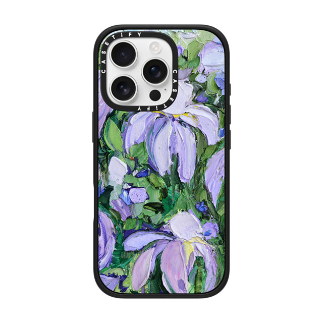 Ann Marie Coolick x CASETiFY iPhone 16 Pro ケース マットブラック インパクトケース Summer Lilacs