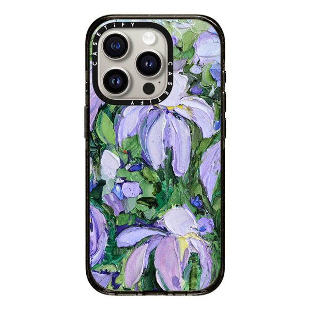 Ann Marie Coolick x CASETiFY iPhone 15 Pro ケース ブラック インパクトケース Summer Lilacs