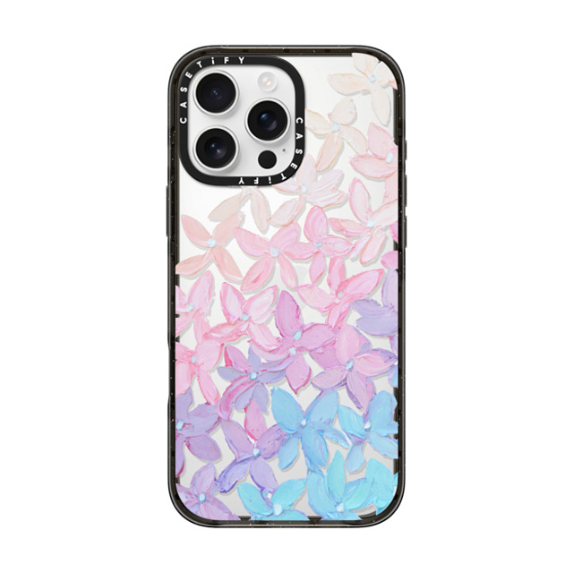 Ann Marie Coolick x CASETiFY iPhone 16 Pro Max ケース Floral,Fine Art ブラック インパクトケース Clear Hydrangea Blooms Father's Day Ann Marie Coolick x CASETiFY iPhone 16 Pro Max ケース Floral,Fine Art ブラック インパクトケース Clear Hydrangea Blooms Father's Day