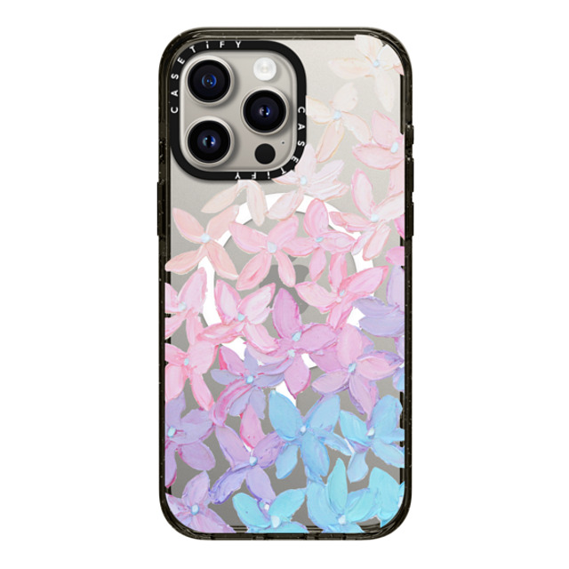 Ann Marie Coolick x CASETiFY iPhone 15 Pro Max ケース Floral,Fine Art ブラック インパクトケース MagSafe対応 Clear Hydrangea Blooms Back to School Ann Marie Coolick x CASETiFY iPhone 15 Pro Max ケース Floral,Fine Art ブラック インパクトケース MagSafe対応 Clear Hydrangea Blooms Back to School