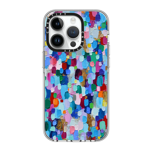 Ann Marie Coolick x CASETiFY iPhone 14 Pro ケース クリア クリア ケース MagSafe対応 Rainbow Sparkle Confetti