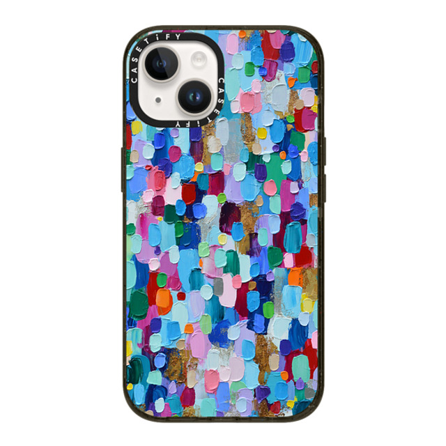 Ann Marie Coolick x CASETiFY iPhone 14 ケース ブラック インパクトケース Rainbow Sparkle Confetti