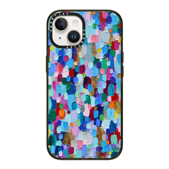 Ann Marie Coolick x CASETiFY iPhone 14 ケース ブラック インパクトケース MagSafe対応 Rainbow Sparkle Confetti