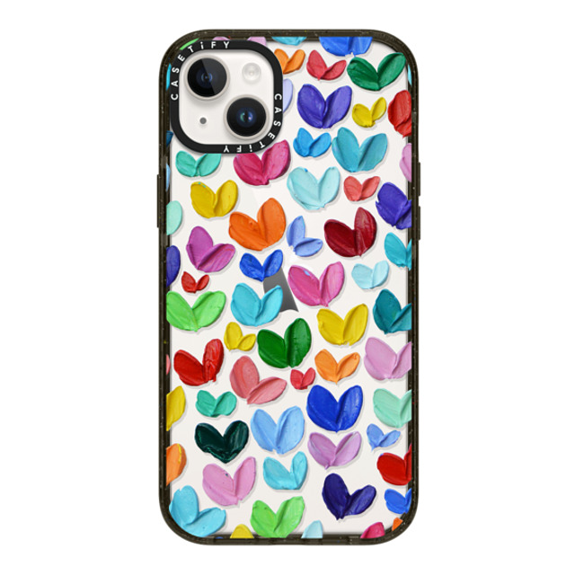 Ann Marie Coolick x CASETiFY iPhone 14 Plus ケース Fine Art,Pop Art ブラック インパクトケース Polka Daub Hearts Confetti Back to School Ann Marie Coolick x CASETiFY iPhone 14 Plus ケース Fine Art,Pop Art ブラック インパクトケース Polka Daub Hearts Confetti Back to School