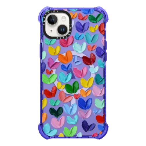 iPhone 14 Plus - Polka Daub Hearts Confetti