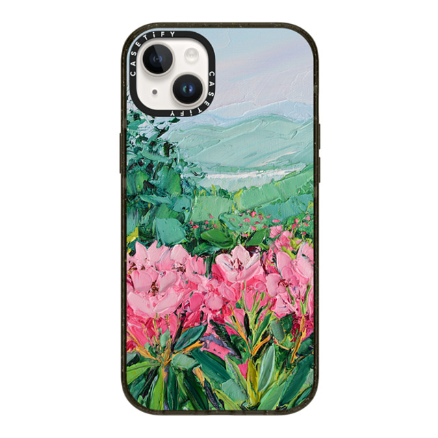 Ann Marie Coolick x CASETiFY iPhone 14 Plus Case ブラック インパクトケース MagSafe対応 Azalea Gardens Mother's Day Ann Marie Coolick x CASETiFY iPhone 14 Plus Case ブラック インパクトケース MagSafe対応 Azalea Gardens Mother's Day