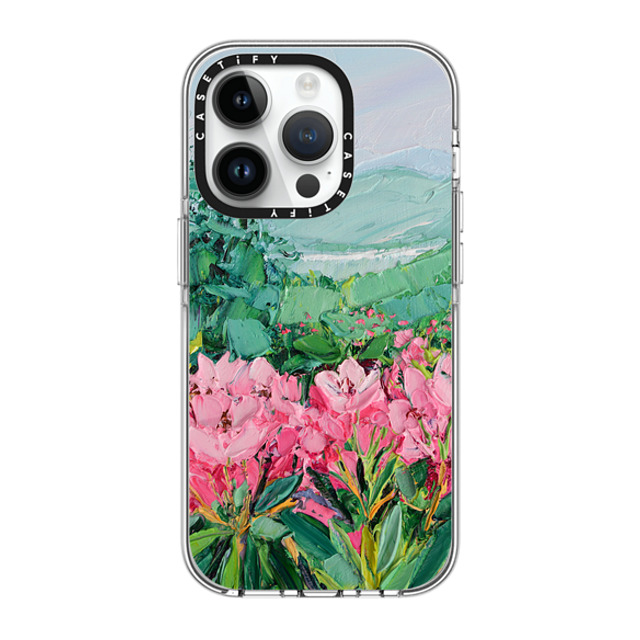 Ann Marie Coolick x CASETiFY iPhone 14 Pro Case Clear Clear Case MagSafe Compatible Azalea Gardens Ann Marie Coolick x CASETiFY iPhone 14 Pro Case Clear Clear Case MagSafe Compatible Azalea Gardens