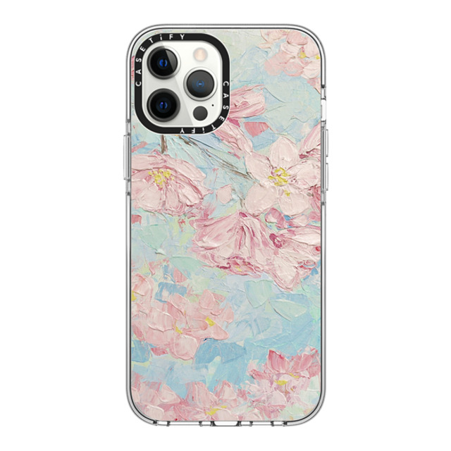 Ann Marie Coolick x CASETiFY iPhone 12 Pro Max Case Clear Clear Case MagSafe Compatible Yoshino Cherry Blossoms Ann Marie Coolick x CASETiFY iPhone 12 Pro Max Case Clear Clear Case MagSafe Compatible Yoshino Cherry Blossoms